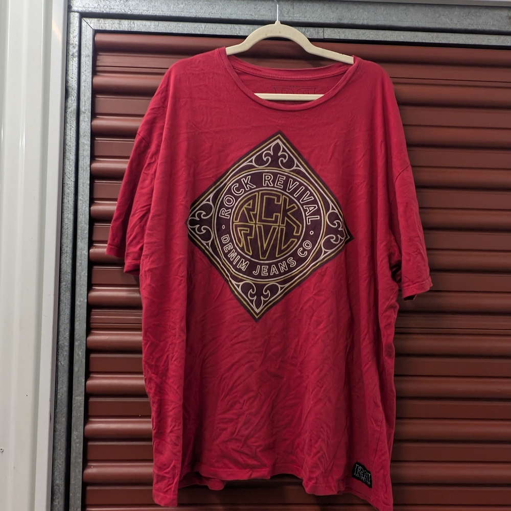 Rock Revival Red Short Sleeve Tees